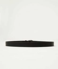 Accessoires Prêt-à-porter | Ceinture En Cuir Lisse NOIR | Etam Femme