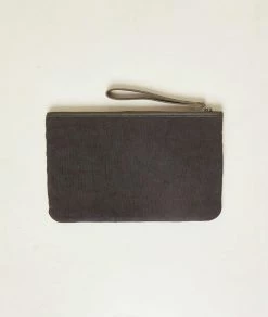 Accessoires Prêt-à-porter | Pochette En Cuir KAKI FONCE | Etam Femme