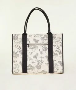 Accessoires Prêt-à-porter | Sac Cabas Imprimé ECRU | Etam Femme