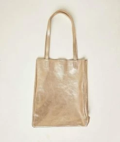 Accessoires Prêt-à-porter | Sac Totebag En Cuir DORÉ | Etam Femme