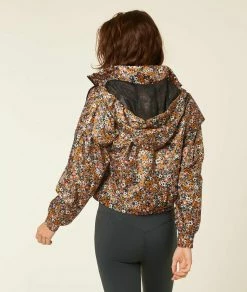 Athleisure : Active & Chill | Blouson Court Fleuri OCRE | Etam Femme