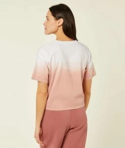 Athleisure : Active & Chill | T-shirt Manches Courtes Tie And Dye TERRACOTTA | Etam Femme