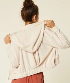 Athleisure : Active & Chill | Veste Sweat à Capuche BEIGE ROSE | Etam Femme