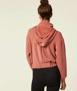 Athleisure : Active & Chill | Veste Sweat à Capuche TERRACOTTA | Etam Femme