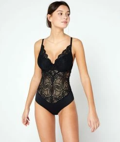 Bar à Bodys | Body En Dentelle Dos Ouvert NOIR | Etam Femme