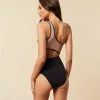 Bar à Bodys | Body En Tulle Brodé Asymétrique NOIR | Etam Femme