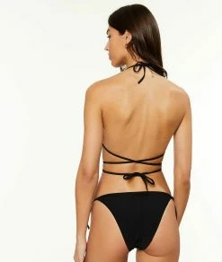 Bas De Maillots De Bain | Culotte Bikini Ficelle Nouée Maillot De Bain NOIR | Etam Femme
