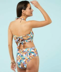 Bas De Maillots De Bain | Culotte Bikini Taille Haute Maillot De Bain MULTICOLORE | Etam Femme