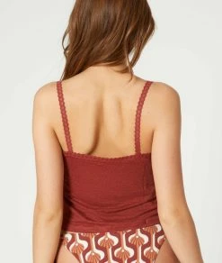 Beachwear | Débardeur En Lin MARRON | Etam Femme