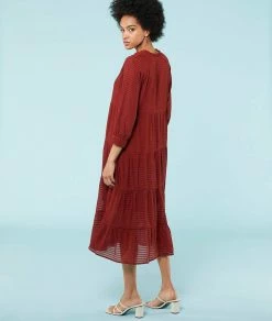 Beachwear | Robe Longue Boutonnée TERRACOTTA | Etam Femme