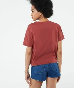 Beachwear | T-shirt Manches Courtes "Sun Spirit" TERRACOTTA | Etam Femme