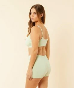 Brassières | Brassière Confort Optimal En Coton VERT | Etam Femme