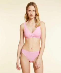 Brassières | Brassière Réversible En Coton Bio Extensible ROSE BONBON | Etam Femme