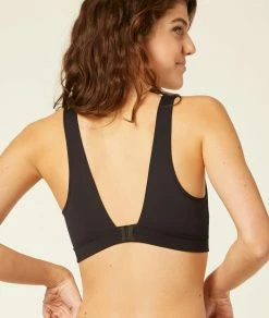 Brassières De Sport | Brassière De Sport Décolleté Carré – Maintien Médium NOIR | Etam Femme