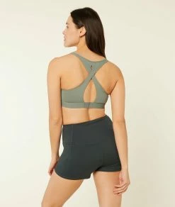 Brassières De Sport | Brassière De Sport Dos Croisé – Maintien Fort ARGILE | Etam Femme