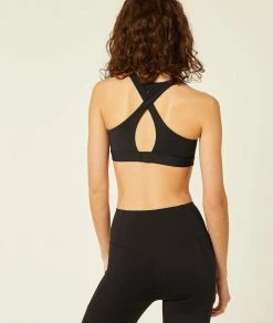 Brassières De Sport | Brassière De Sport Dos Croisé – Maintien Fort NOIR | Etam Femme