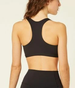 Brassières De Sport | Brassière De Sport Foulard Dos Nageur – Maintien Médium NOIR | Etam Femme