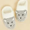 Chaussons & Trousses | Chaussons Mules Animaux GRIS CLAIR | Etam Femme