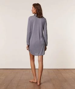 Chemises De Nuit | Chemise De Nuit à Manches Longues MARINE | Etam Femme