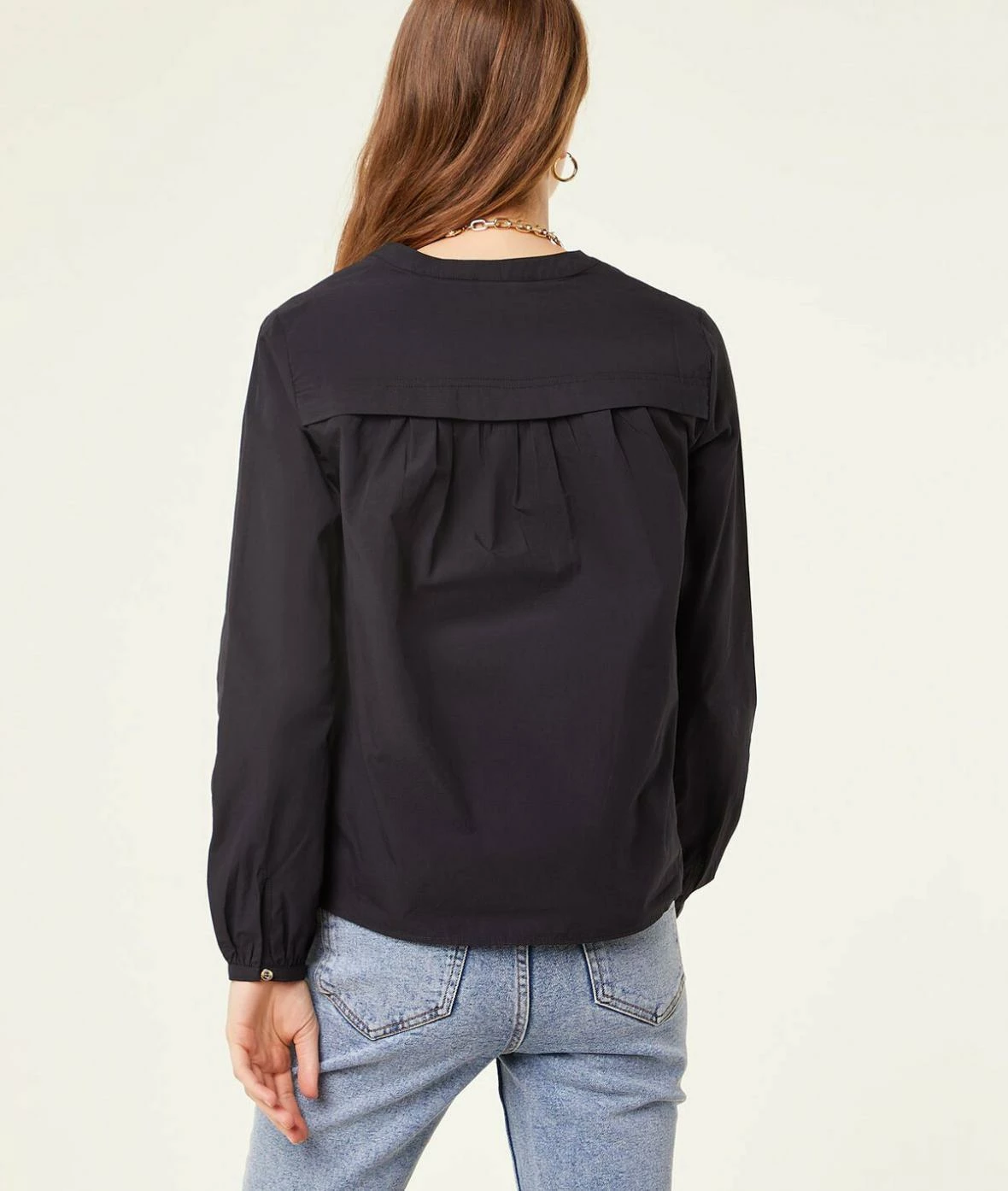 Chemisiers & Blouses | Blouse Col Rond NOIR | Etam Femme