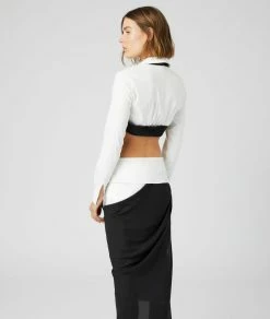 Chemisiers & Blouses | Chemise Crop Top BLANC | Etam Femme