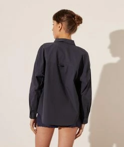 Chemisiers & Blouses | Chemise En Coton MARINE | Etam Femme