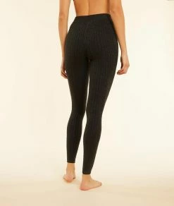 Collants, Bas & Chaussettes | Legging Cocooning Effet Torsadé NOIR | Etam Femme