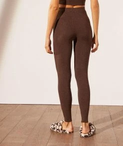 Collants, Bas & Chaussettes | Legging En Maille éco-responsable TERRACOTTA | Etam Femme