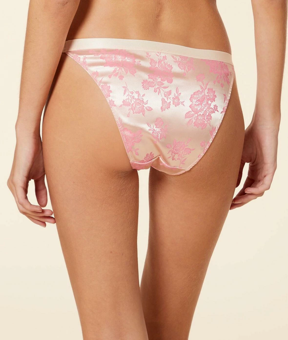 Culottes | Culotte Bikini En Jacquard Imprimé ROSE | Etam Femme – Image 4