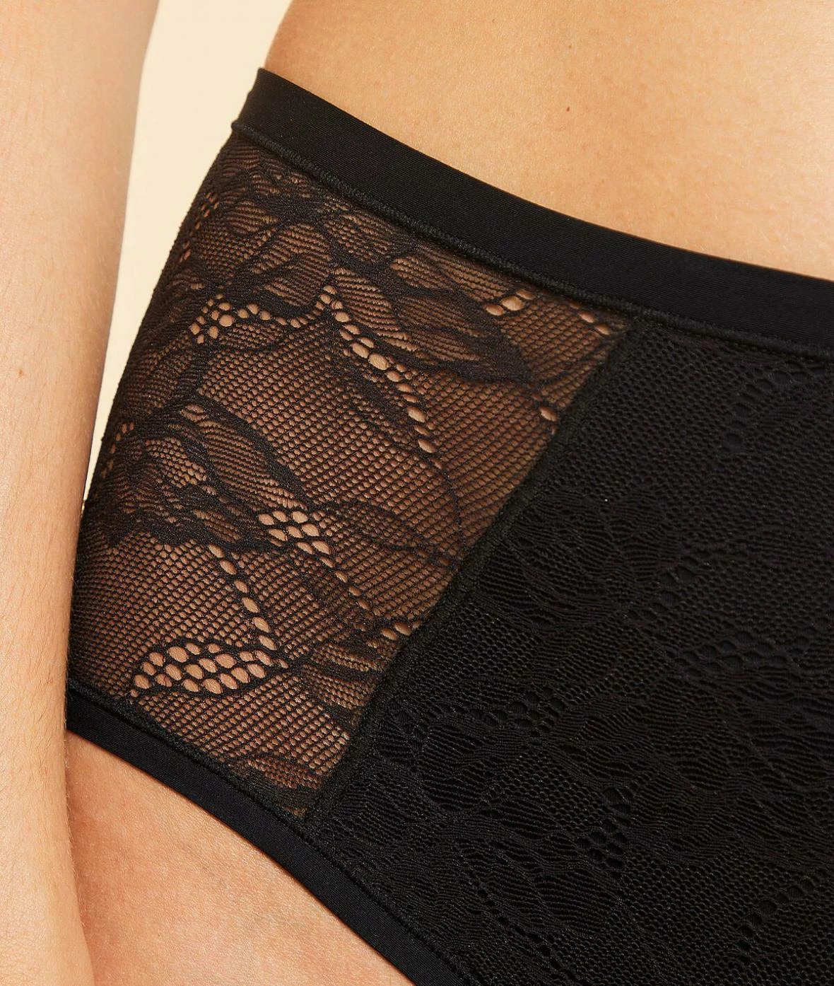 Culottes | Culotte Taille Haute De Règles – Flux Moyen NOIR | Etam Femme – Image 3