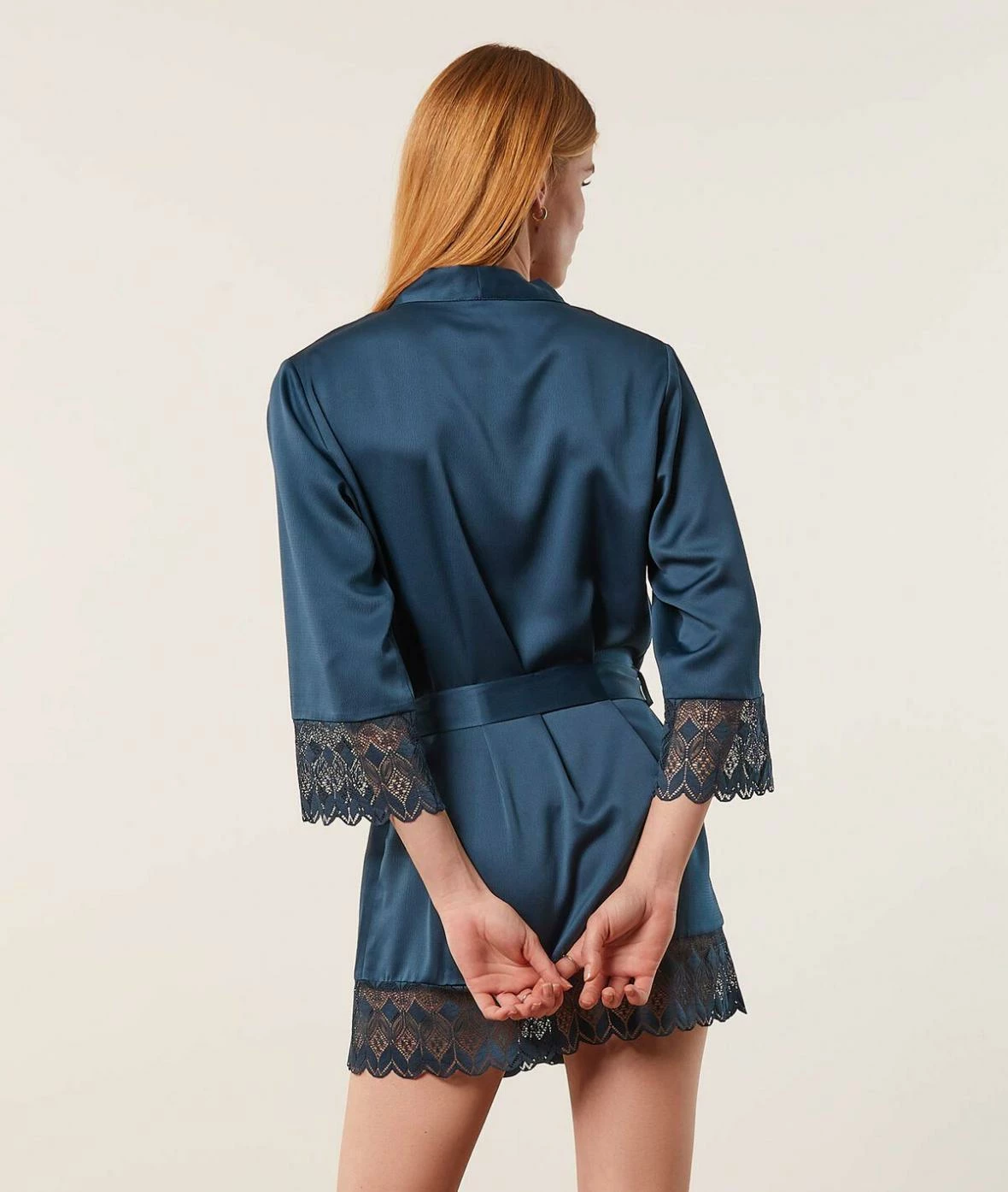 Déshabillés & Kimonos | Déshabillé Détails Dentelle ENCRE | Etam Femme