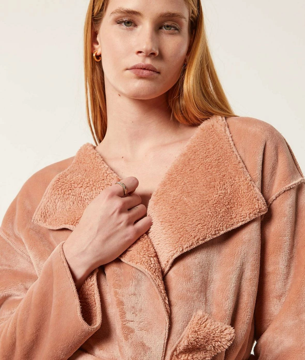 Déshabillés & Kimonos | Déshabillé Velours Intérieur Fausse Fourrure MARRON | Etam Femme – Image 3