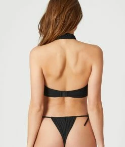 Hauts De Maillots De Bain | Brassière Foulard Sans Armatures Maillot De Bain NOIR | Etam Femme