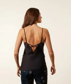 Hauts De Pyjama | Caraco Détails Dentelle NOIR | Etam Femme