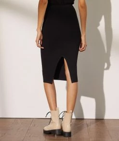 Jupes & Shorts | Jupe En Maille NOIR | Etam Femme