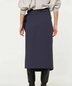 Jupes & Shorts | Jupe Midi à Nouer MARINE | Etam Femme
