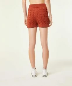 Jupes & Shorts | Short En Maille Torsadée TERRACOTTA | Etam Femme