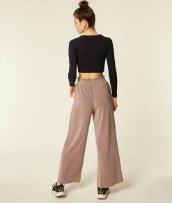 Leggings & Shorts De Sport | Pantalon Jogger Large TAUPE CLAIR | Etam Femme