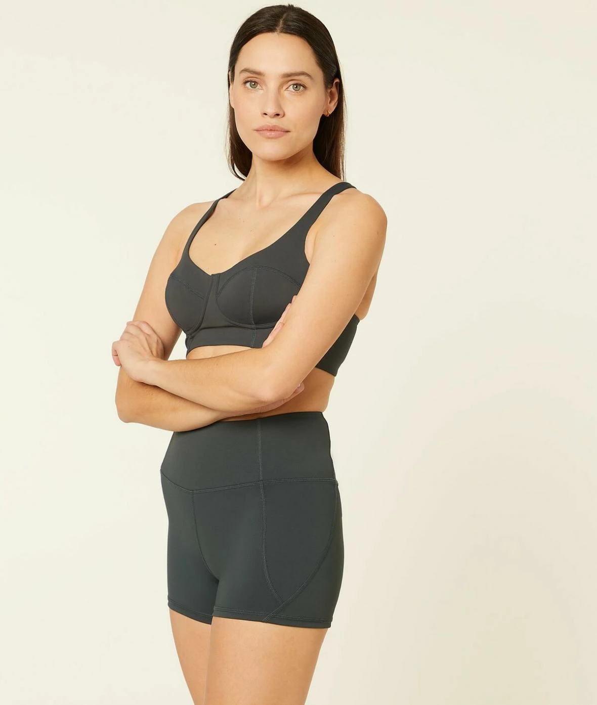 Leggings & Shorts De Sport | Shorty Effet Ventre Plat VERT SAPIN | Etam Femme – Image 4