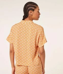 Les Pyjamas | Chemise De Pyjama Imprimée ORANGE | Etam Femme