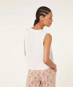 Les Pyjamas | Top Manches Courtes En Coton ECRU | Etam Femme