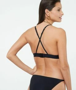 Maillots Femme : 2 Pièces & Bikinis | Triangle Bretelles Sans Armatures Maillot De Bain NOIR | Etam Femme