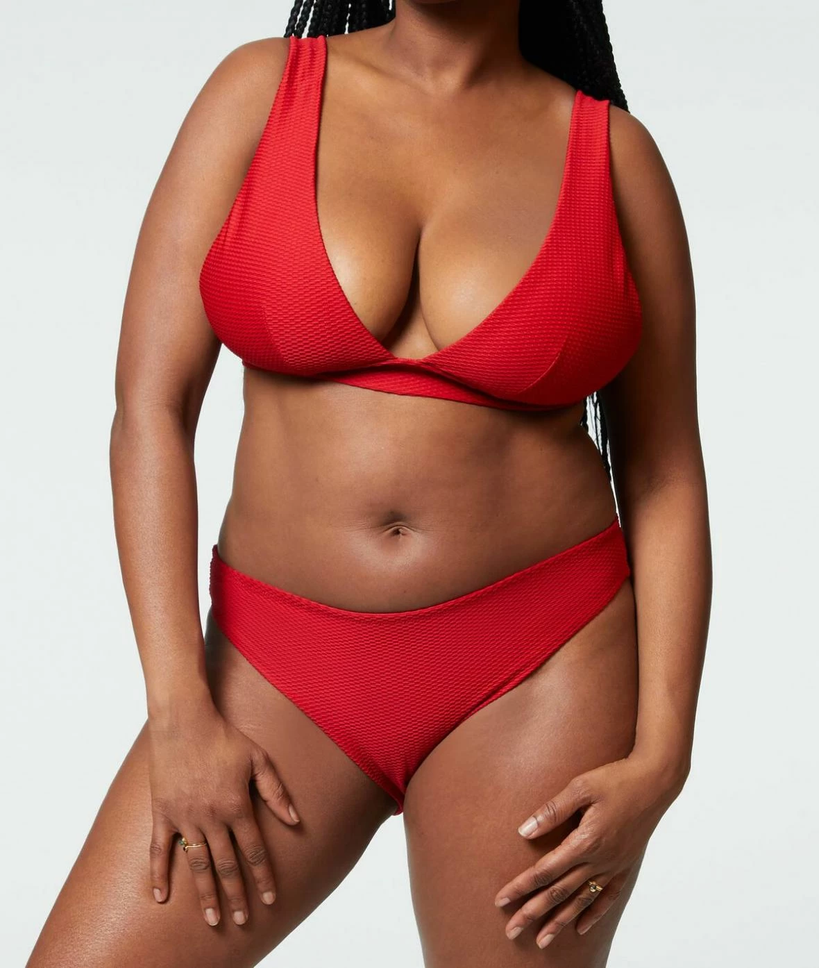 Maillots Femme : 2 Pièces & Bikinis | Triangle Foulard Sans Armatures Maillot De Bain ROUGE | Etam Femme – Image 4