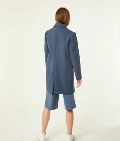Manteaux & Blousons | Manteau Coupe Droite BLEU | Etam Femme