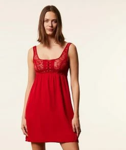 Nuisettes | Nuisette Effet Bustier ROUGE | Etam Femme