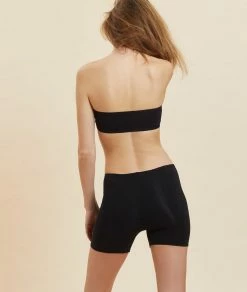 Premiers Soutiens-gorge Pour Ado | Bandeau Sans Armatures En Coton Bio Extensible NOIR | Etam Femme