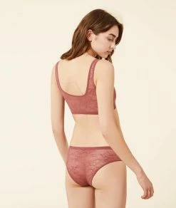 Premiers Soutiens-gorge Pour Ado | Brassière Réversible Cache-coeur En Microfibre Extensible TERRACOTTA | Etam Femme