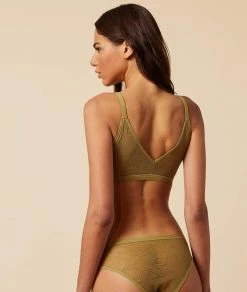 Premiers Soutiens-gorge Pour Ado | Brassière Réversible En Dentelle Et Microfibre Extensible KAKI | Etam Femme