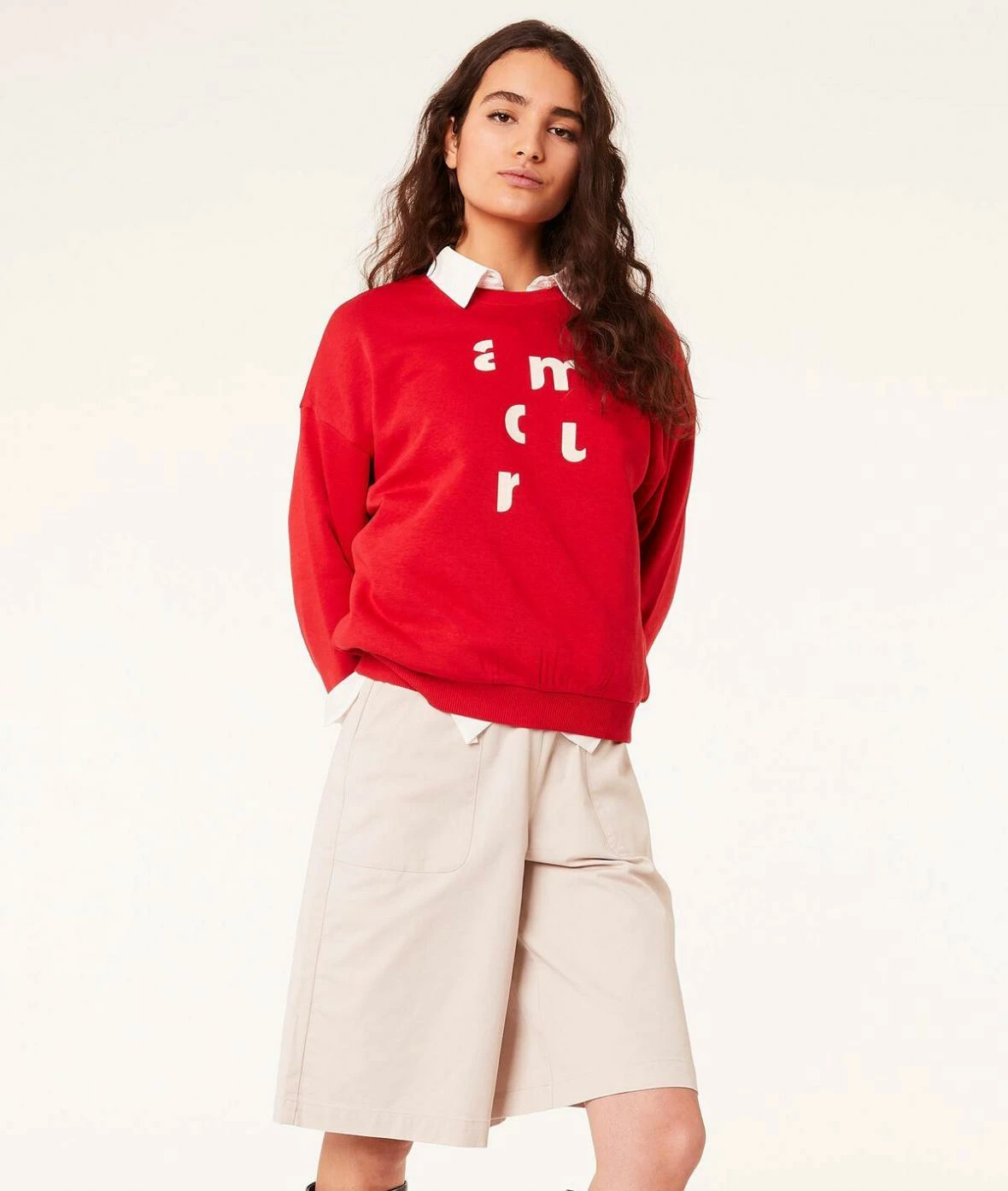 Pulls & Gilets | Sweat "Amour" ROUGE | Etam Femme – Image 4