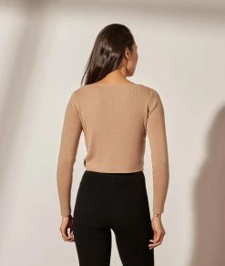 Pulls & Gilets | Gilet En Maille CAMEL | Etam Femme